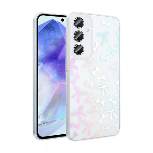 Galaxy A55 Kılıf Şeffaf Figürlü Zore Folk Sert Kılıf - Fiyonk