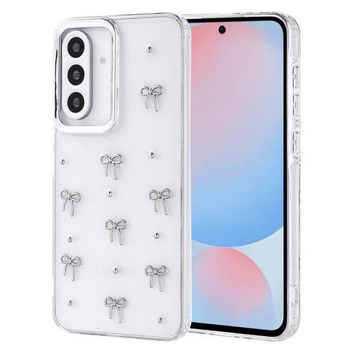 Galaxy A56 Kılıf Airbag Tasarımlı Simli Şeffaf Zore Kutup Kılıf - Fiyonk