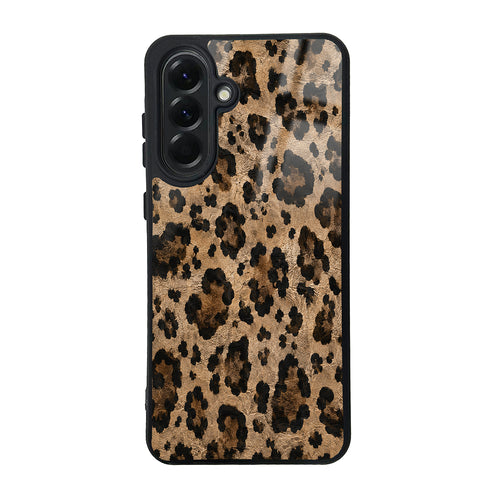 Galaxy A56 Kılıf Kamera Korumalı Desenli Zore Lusi Kılıf - Kahve Leopar