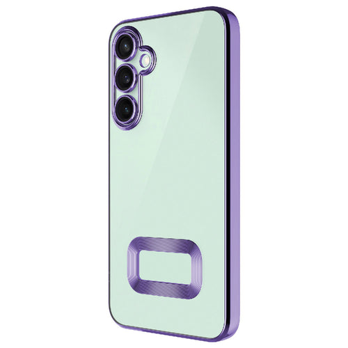 Galaxy A56 Kılıf Kamera Korumalı Logo Gösteren Zore Omega Kılıf - Lila