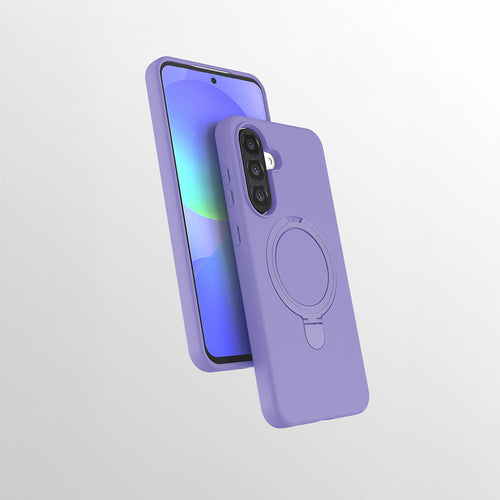 Galaxy A56 Kılıf M-safe Şarj Özellikli Standlı Zore Samara Kılıf - Lila