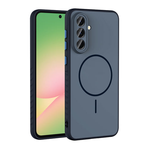 Galaxy A56 Kılıf M-safe Şarj Özellikli Zore Tea Kılıf - Lacivert