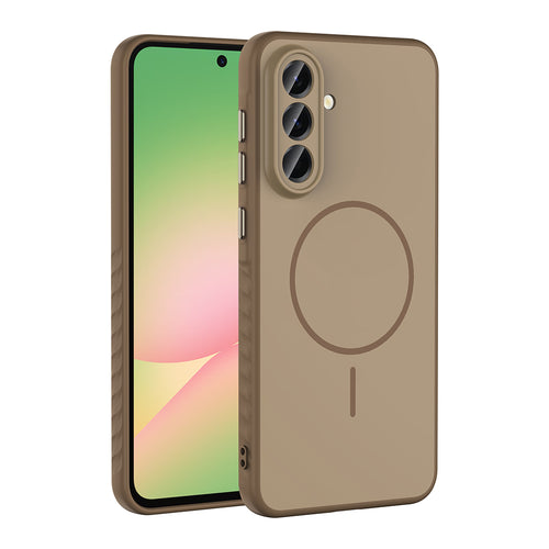 Galaxy A56 Kılıf M-safe Şarj Özellikli Zore Tea Kılıf - Gold