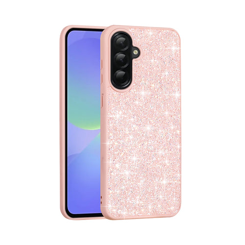 Galaxy A56 Kılıf Parlak Taşlı Tasarım Zore Pırlanta Kılıf - Pembe
