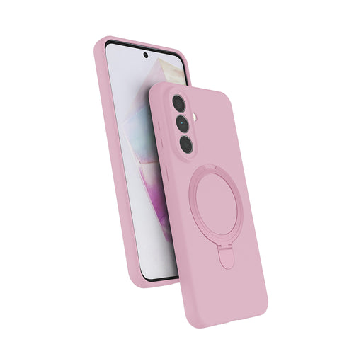 Galaxy A57 Kılıf M-safe Şarj Özellikli Standlı Zore Samara Kılıf - Pembe