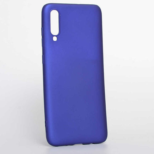 Galaxy A70 Kılıf Zore Premier Silikon Kılıf - Saks Mavi