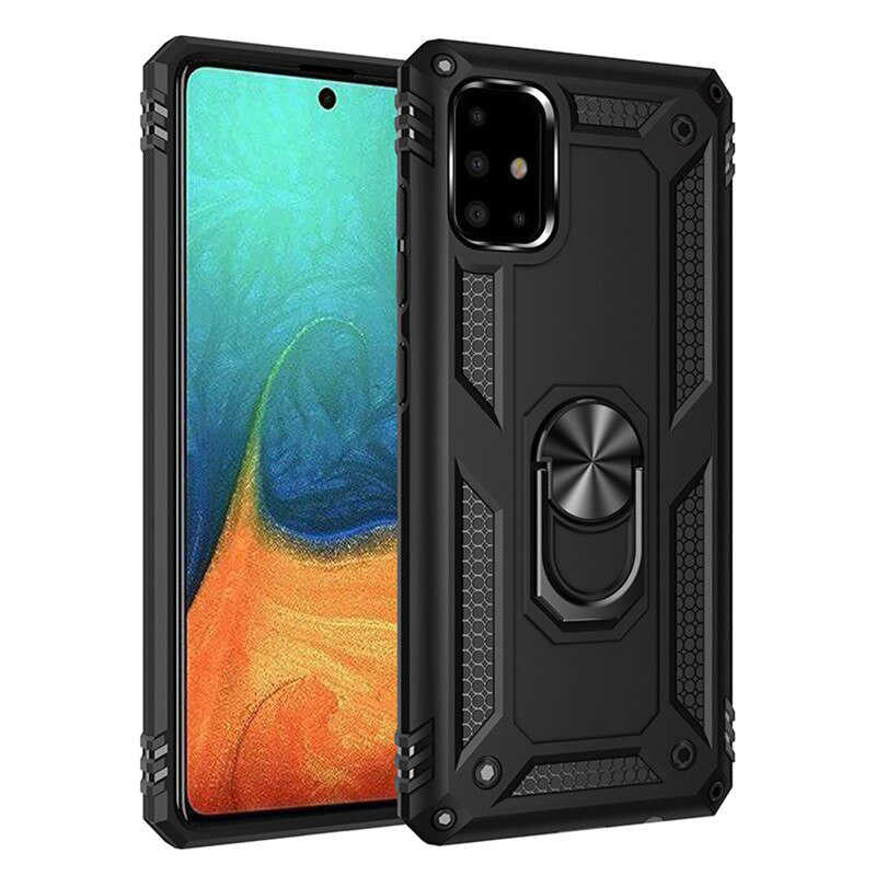 Galaxy A71 Kılıf Zore Vega Kılıf - Siyah