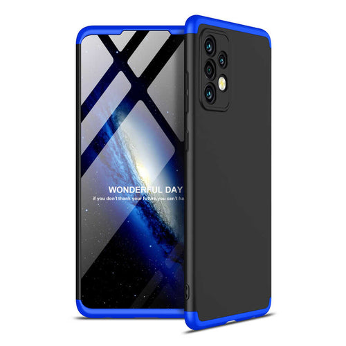 Galaxy A72 Kılıf Zore Ays Kılıf - Siyah-Mavi