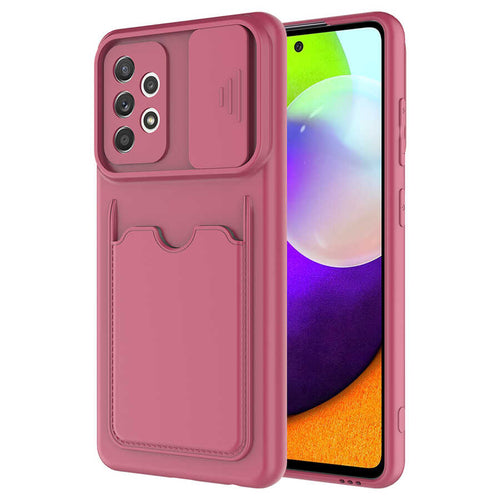 Galaxy A72 Kılıf ​Zore Kartix Kılıf - Koyu Mor