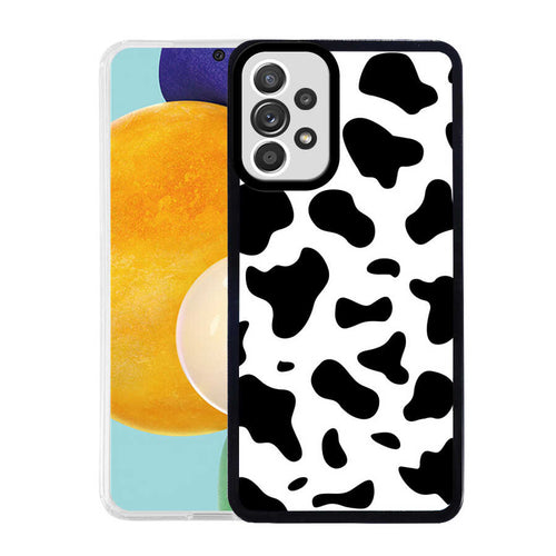 Galaxy A72 Kılıf Zore M-Fit Desenli Kılıf - Cow No1