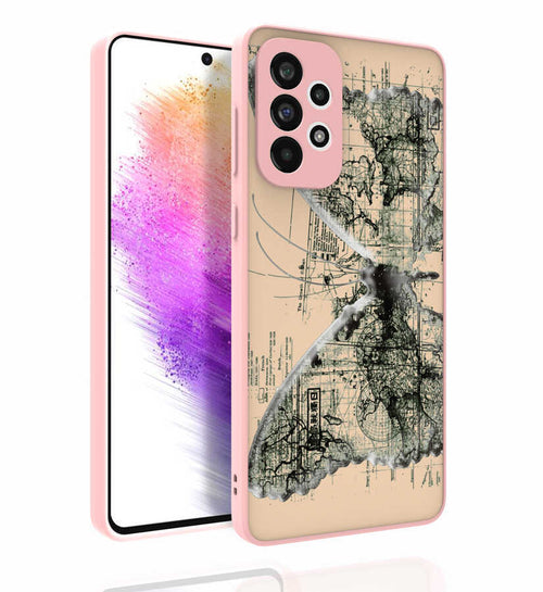 Galaxy A73 Kılıf Desenli Kamera Korumalı Parlak Zore Nora Kılıf - NO4