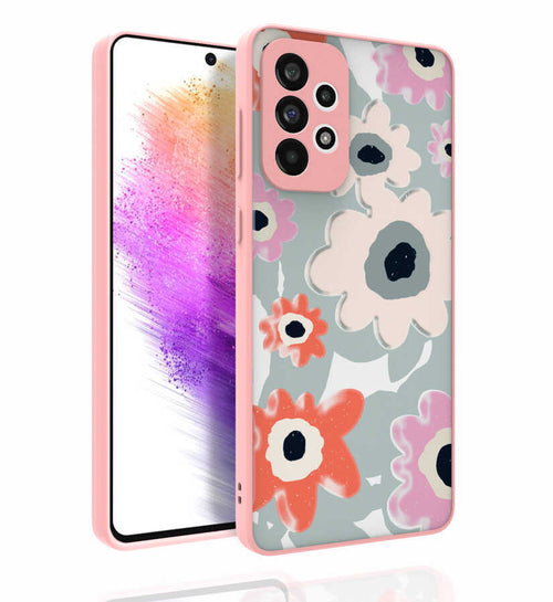 Galaxy A73 Kılıf Desenli Kamera Korumalı Parlak Zore Nora Kılıf - NO5