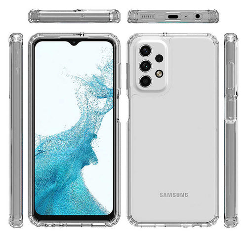 Galaxy A73 Kılıf Zore 2mm Anti Shock Silikon - Renksiz