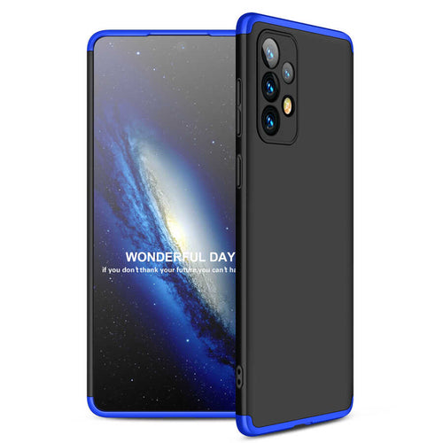 Galaxy A73 Kılıf Zore Ays Kılıf - Siyah-Mavi