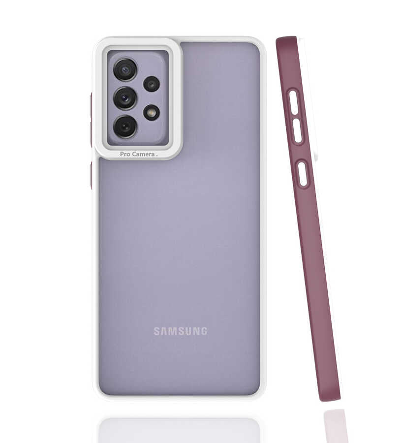 Galaxy A73 Kılıf Zore Mima Kılıf - Mürdüm