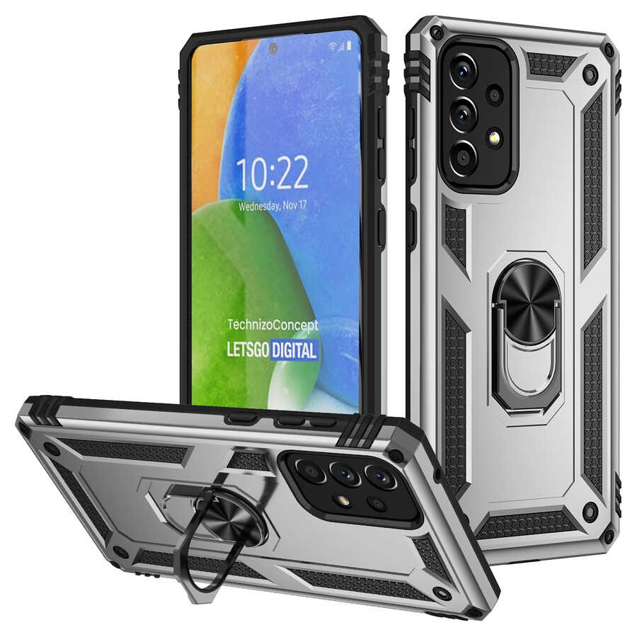 Galaxy A73 Kılıf Zore Vega Kılıf - Gri