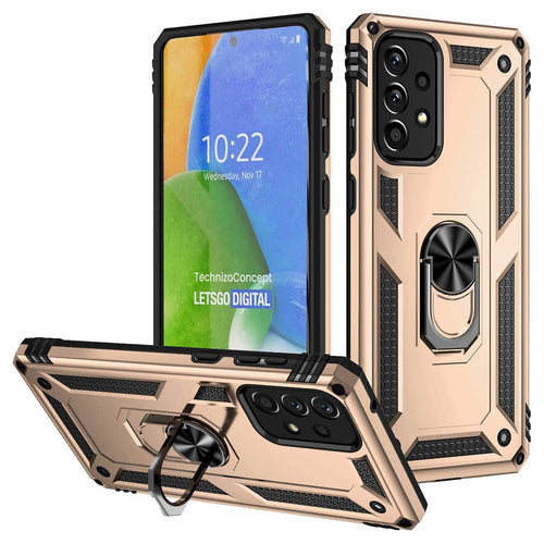 Galaxy A73 Kılıf Zore Vega Kılıf - Gold