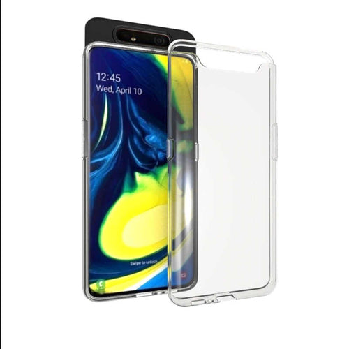 Galaxy A80 Kılıf Zore Süper Silikon Kılıf - Renksiz
