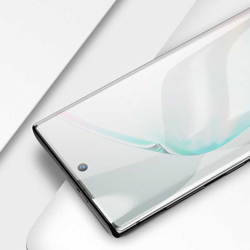 Galaxy A91 (S10 Lite) Zore Kenarları Kırılmaya Dayanıklı Cam Ekran Koruyucu - Siyah