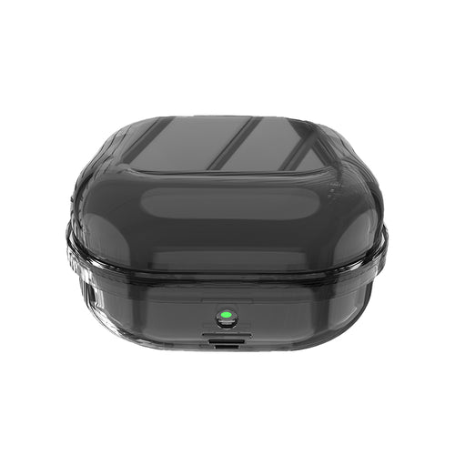 Galaxy Buds 4 Pro Kılıf Şeffaf Silikon 360 Derece Koruma Zore Airbag 47 Kılıf - Siyah