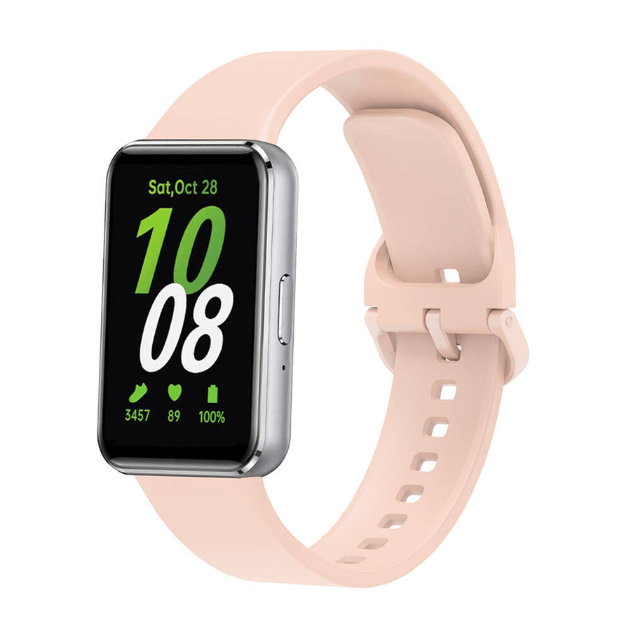 Galaxy Fit 3 Silikon Kordon Zore KRD-110 Strap Kayış - Pembe