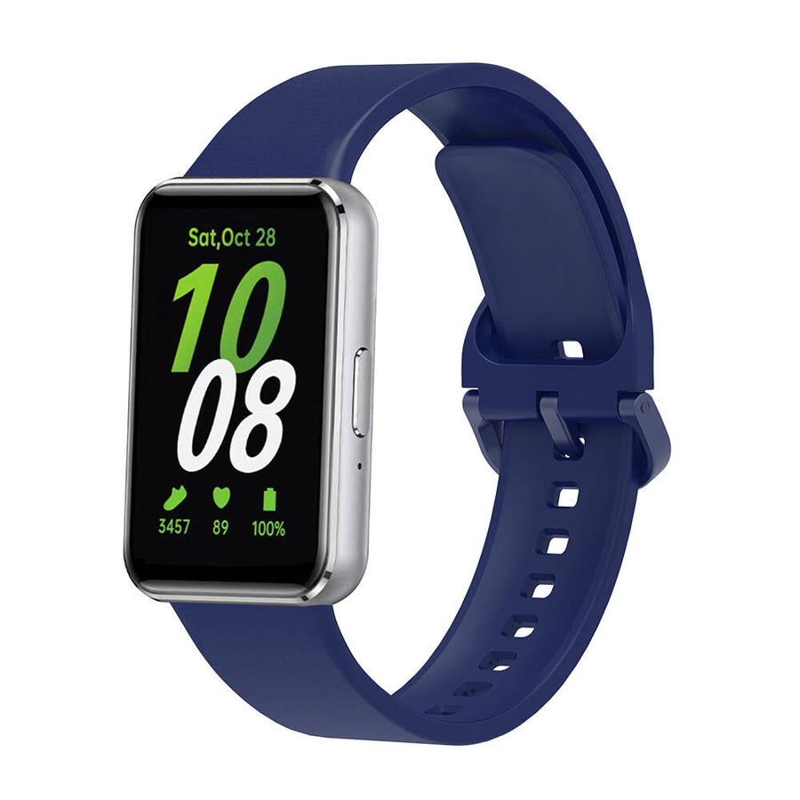 Galaxy Fit 3 Silikon Kordon Zore KRD-110 Strap Kayış - Lacivert