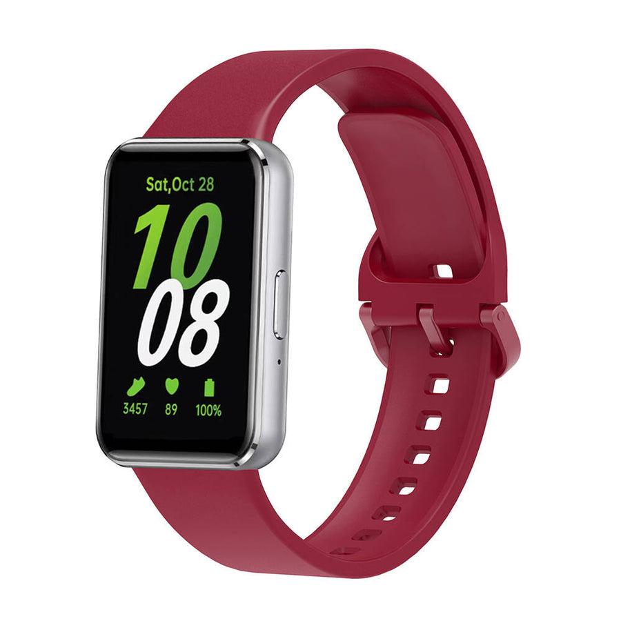 Galaxy Fit 3 Silikon Kordon Zore KRD-110 Strap Kayış - Kırmızı