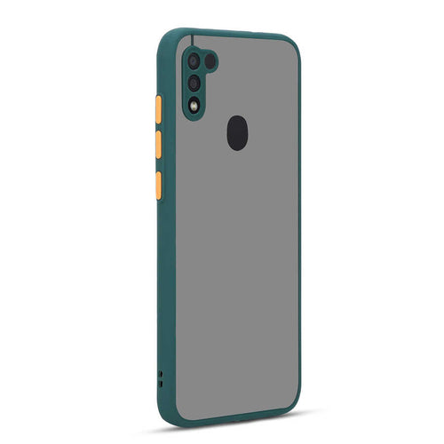 Galaxy M11 Kılıf Zore Hux Kılıf - Koyu Yeşil