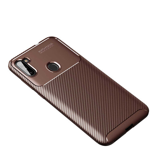 Galaxy M11 Kılıf Zore Negro Silikon Kılıf - Kahverengi