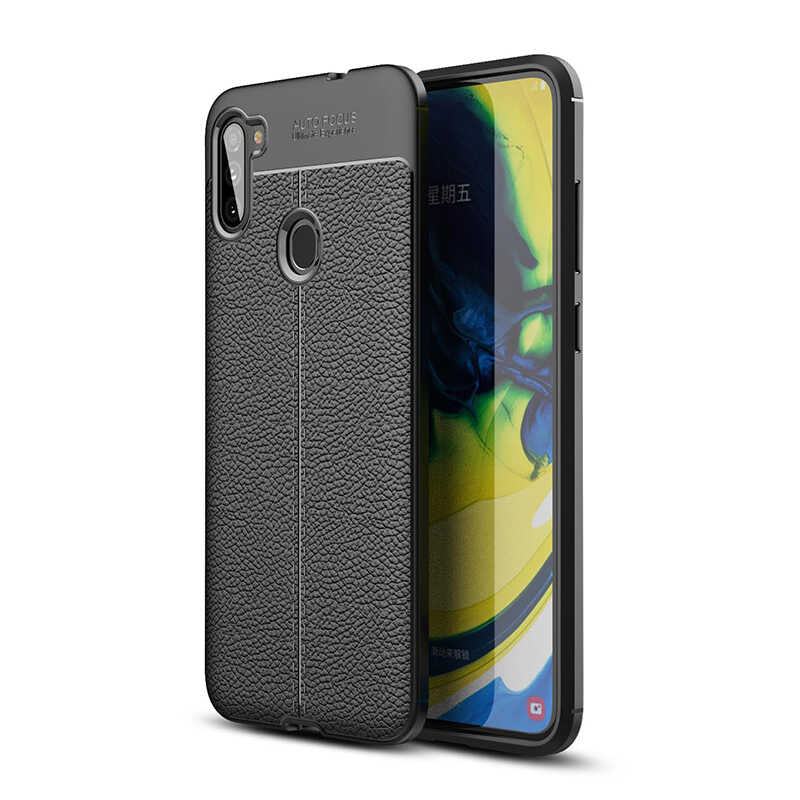 Galaxy M11 Kılıf Zore Niss Silikon Kılıf - Siyah