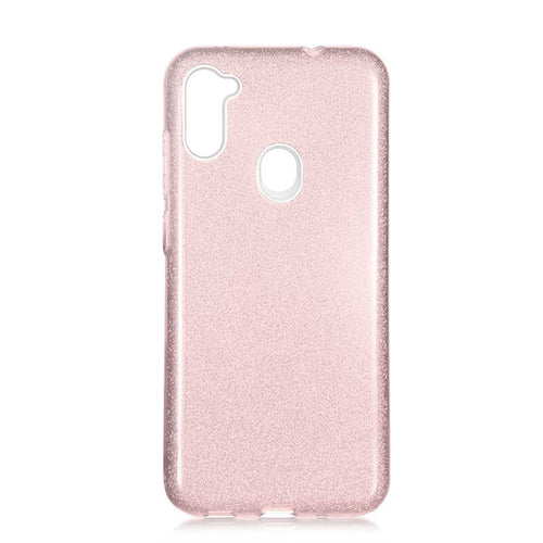 Galaxy M11 Kılıf Zore Shining Silikon - Rose Gold