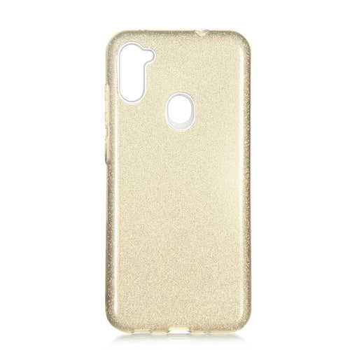Galaxy M11 Kılıf Zore Shining Silikon - Gold