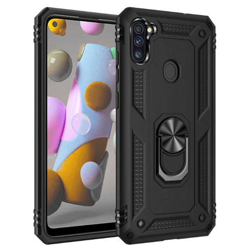 Galaxy M11 Kılıf Zore Vega Kılıf - Siyah