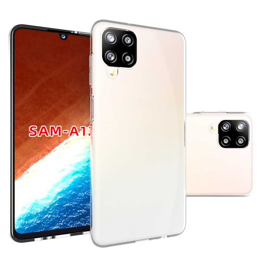 Galaxy M12 Kılıf Zore Süper Silikon Kılıf - Renksiz