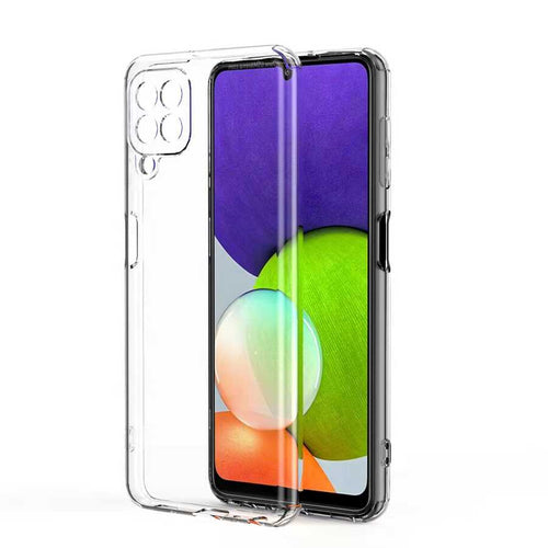 Galaxy M22 Kılıf Zore Kamera Korumalı Süper Silikon Kılıf - Renksiz
