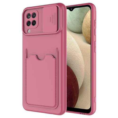 Galaxy M22 Kılıf ​Zore Kartix Kılıf - Koyu Mor