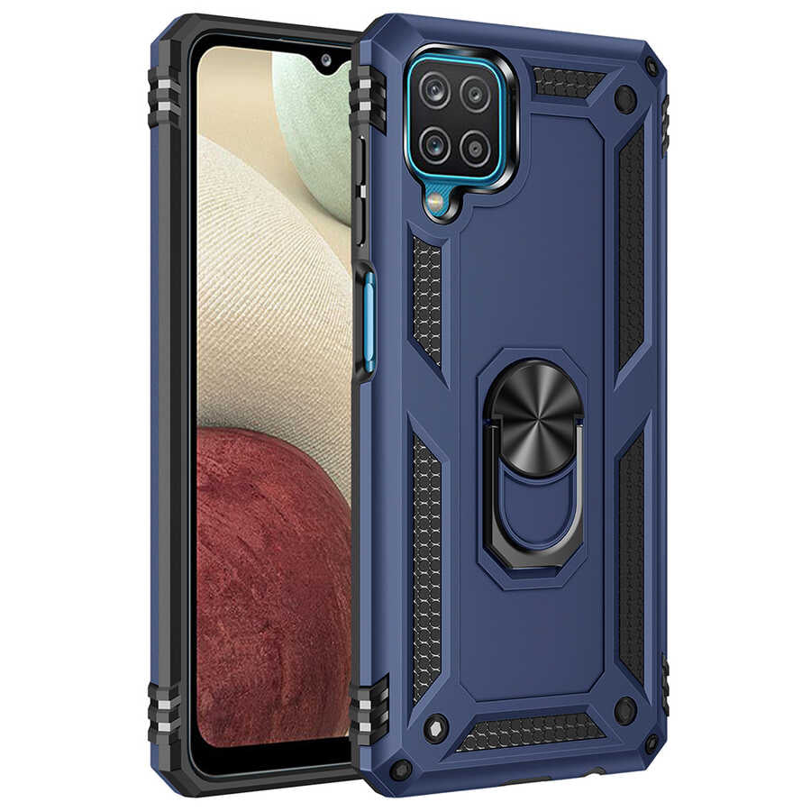 Galaxy M22 Kılıf Zore Vega Kılıf - Mavi