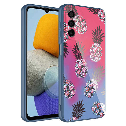 Galaxy M23 Kılıf Kamera Korumalı Desenli Sert Silikon Zore Epoksi Kılıf - NO3