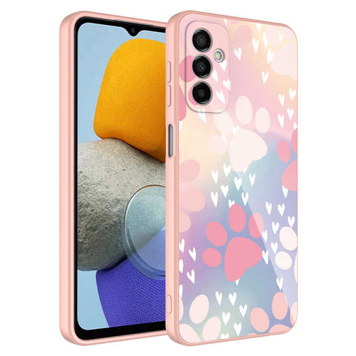 Galaxy M23 Kılıf Kamera Korumalı Desenli Sert Silikon Zore Epoksi Kılıf - NO4
