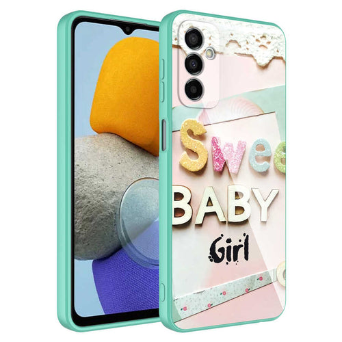 Galaxy M23 Kılıf Kamera Korumalı Desenli Sert Silikon Zore Epoksi Kılıf - NO5