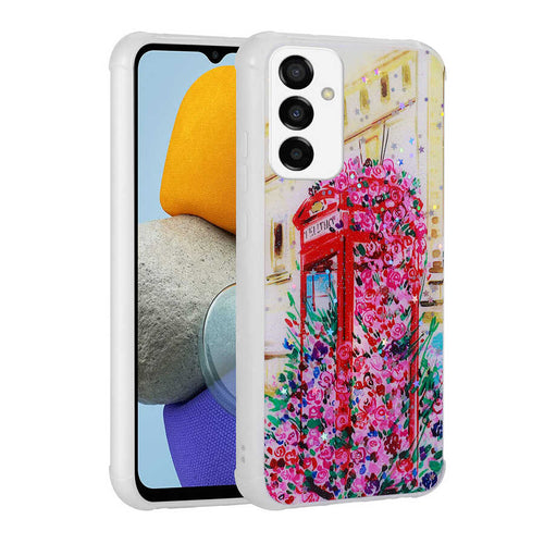 Galaxy M23 Kılıf Simli Desenli Kamera Korumalı Parlak Zore Popy Kılıf - Kulübe