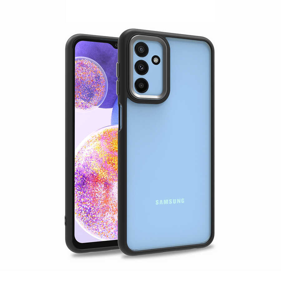 Galaxy M23 Kılıf Zore Flora Kılıf - Siyah