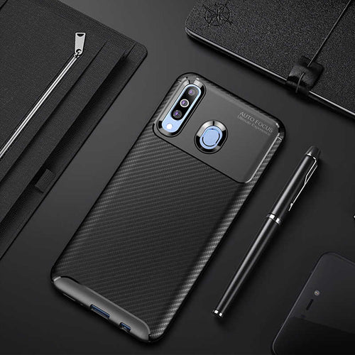 Galaxy M30 Kılıf Zore Negro Silikon Kılıf - Siyah