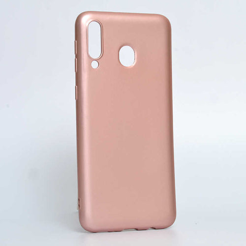 Galaxy M30 Kılıf Zore Premier Silikon Kılıf - Rose Gold