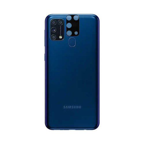 Galaxy M31 Zore 3D Kamera Camı - Siyah