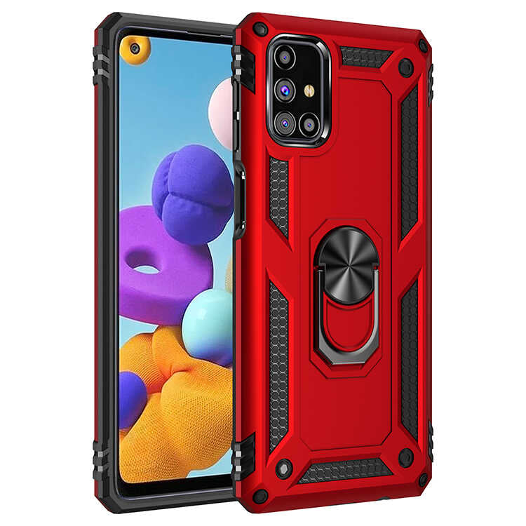 Galaxy M31S Kılıf Zore Vega Kılıf - Kırmızı