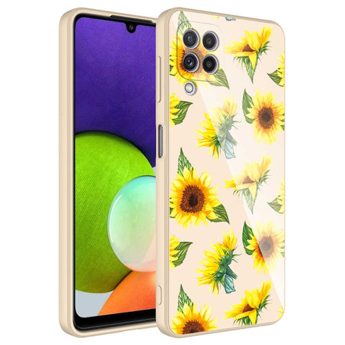 Galaxy M32 Kılıf Kamera Korumalı Desenli Sert Silikon Zore Epoksi Kılıf - NO2