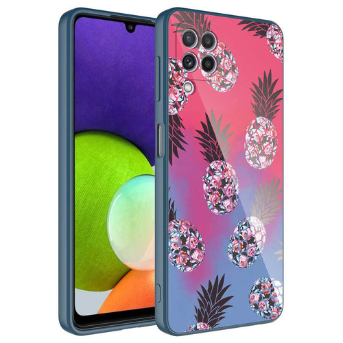 Galaxy M32 Kılıf Kamera Korumalı Desenli Sert Silikon Zore Epoksi Kılıf - NO3