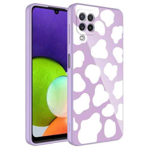 Galaxy M32 Kılıf Kamera Korumalı Desenli Sert Silikon Zore Epoksi Kılıf - NO6