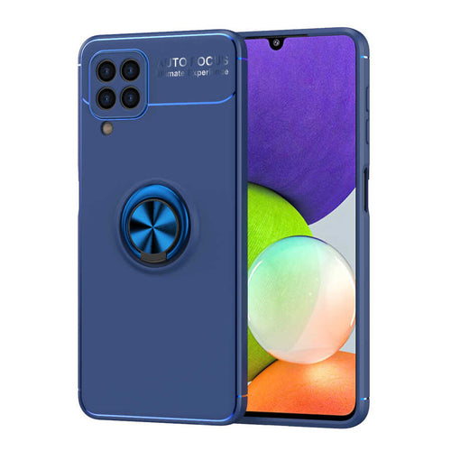 Galaxy M32 Kılıf Zore Ravel Silikon Kılıf - Mavi